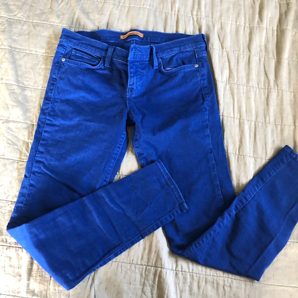 Rebecca Minkoff electric blue denim skinny jeans